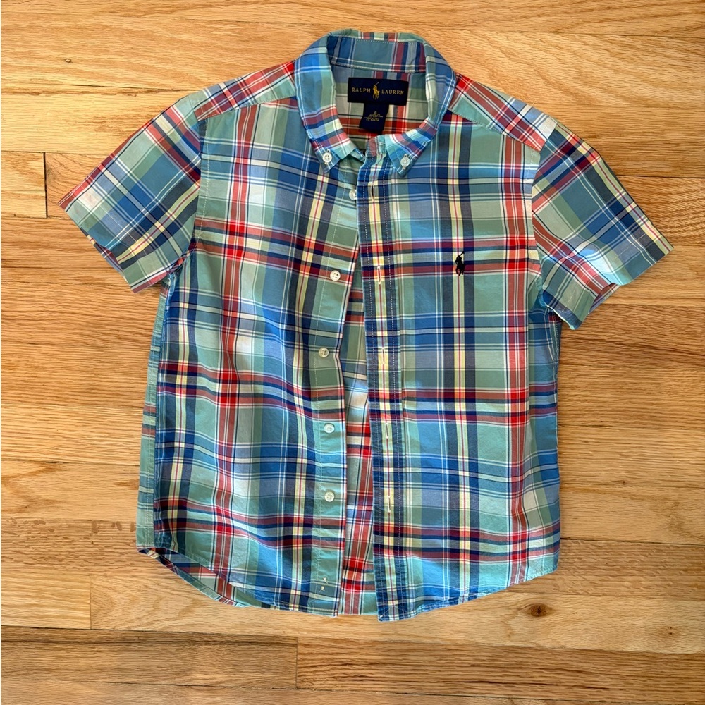 Ralph Lauren Colorful Plaid Cotton Shirt